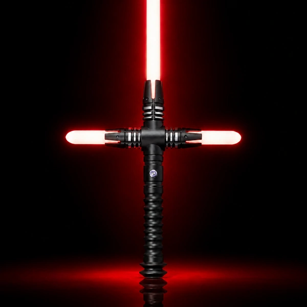 Official NSABERS Kylo Ren red crossguard lightsaber product view